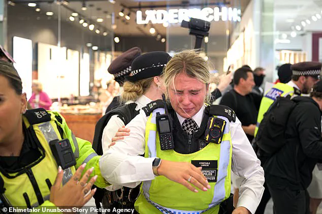 Violent Confrontation at Canary Wharf: Protesters and Police Clash in Chaotic Scene as Anti-Migrant Rallies Turn Ugly