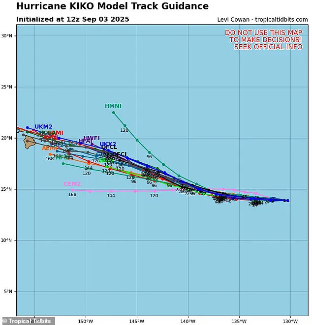 Unprecedented Shift: Hurricane Kiko Heads Toward Hawaii, Raising Alarms After 30-Year Storm Gap