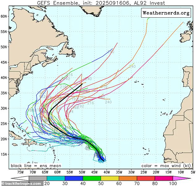 High Risk of Cyclone Formation: Invest AL92 Moves West with 90% Chance of Becoming a Storm, Raising Concerns for Coastal Communities