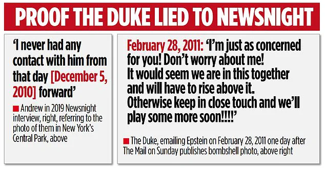 Prince Andrew's Reassurance to Jeffrey Epstein in Leaked Email Sparks Royal Family Scandal