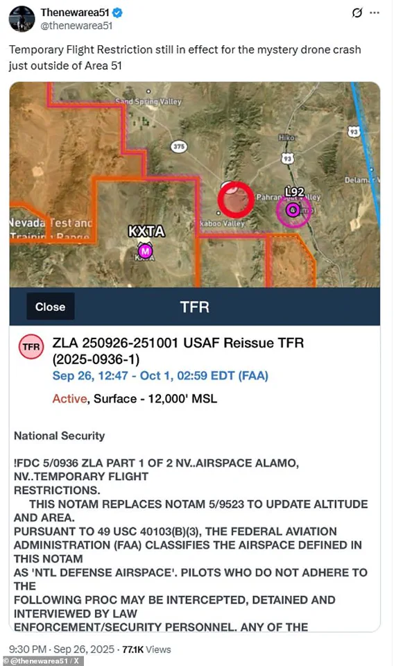 Urgent Update: Crash Near Area 51 Sparks FBI Probe, Air Force Confirms Incident
