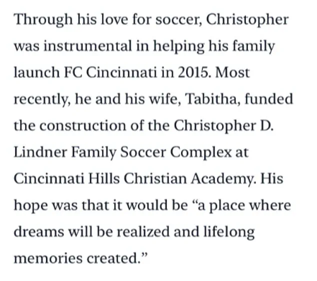 Controversy Surrounds Obituary of Ohio Billionaire Heir Christopher Lindner Amid Omissions of Key Life Details