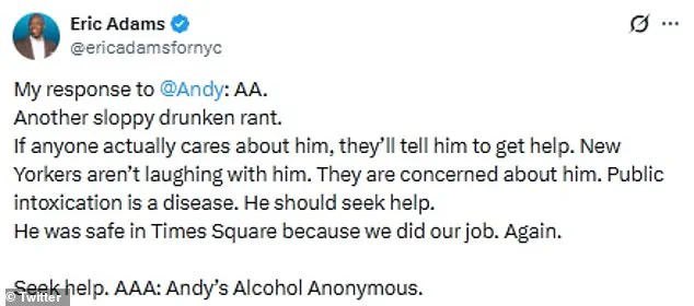 Former Mayor Eric Adams Alleges Andy Cohen Needs Alcohol Intervention After Drunken Rant on CNN