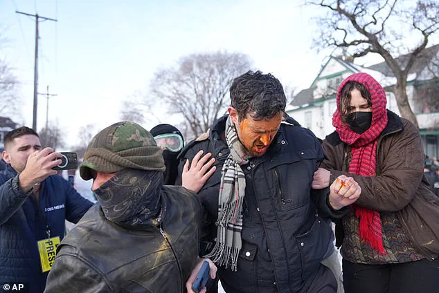 Protesters in Minneapolis Burn American Flag Following ICE Agent's Shooting