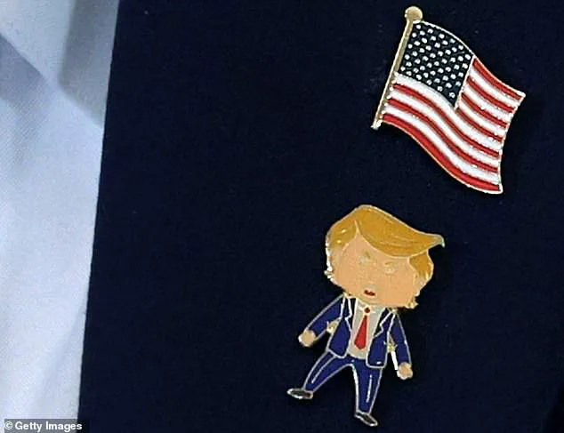Trump Wears 'Happy Trump' Pin During Venezuela Oil Talks, Expresses Delight Over Novel Accessory