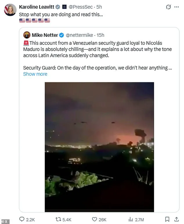 Alleged Use of Sonic Weapon by U.S. in Maduro Raid Sparks Controversy Over Humanitarian Impact