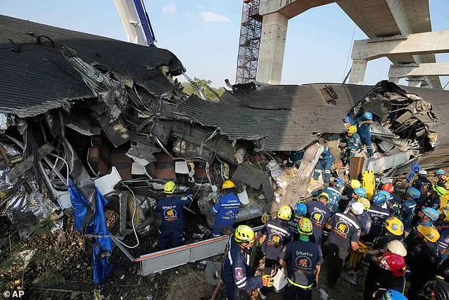 Catastrophic Crane Collapse Claims 28 Lives, Injures Over 80 in Thailand Train Disaster