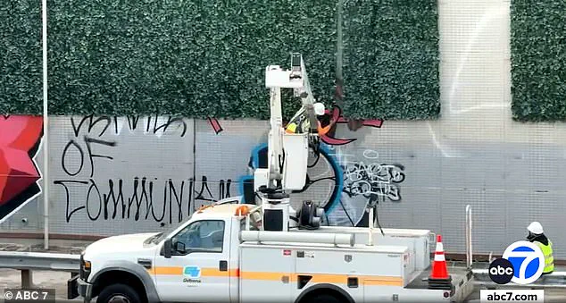 Anti-Graffiti Initiative's Artificial Ivy Wall in LA Defaced Within Hours of Installation