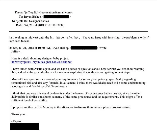 DOJ Unveils Epstein's Alleged Pact with 'Mad Scientist' Bryan Bishop to Engineer 'Designer Babies' and Human Clones