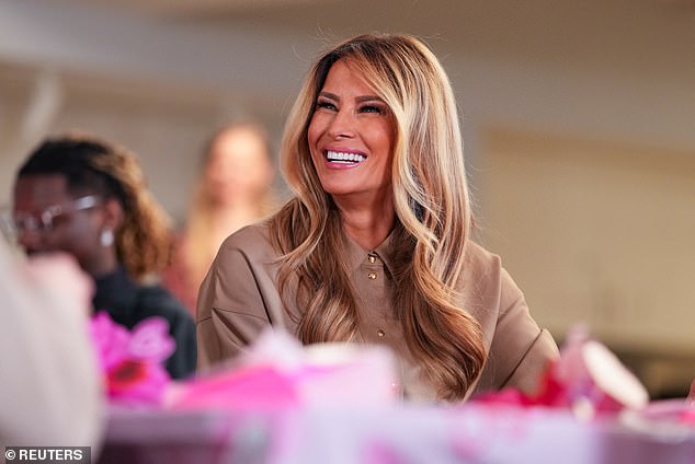 Melania Trump Joins Children's Inn Patients for Pre-Valentine's Arts-and-Crafts Celebration