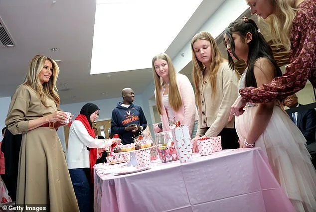Melania Trump Joins Children's Inn Patients for Pre-Valentine's Arts-and-Crafts Celebration