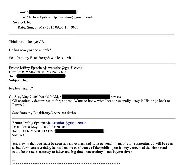 U.S. Lawmakers Demand Mandelson Testify Over Epstein Ties, Citing New DOJ Files