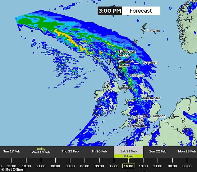 Met Office Warns of Unprecedented Wet Weather: Persistent Rain to Last Until Mid-March with Flood Risk