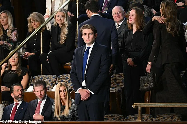 Barron Trump's Blue Tie Sparks Symbolic Contrast at State of the Union