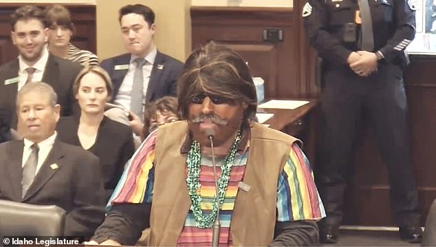 Shock Incident at Idaho Legislative Hearing: Far-Right Provocateur Wears Brownface to Support Controversial Immigration Bill, Sparking Debate on Hate Speech and Extremism