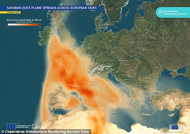 Saharan Dust Plume Brings 'Blood Rain' to the UK, Surprising Meteorologists