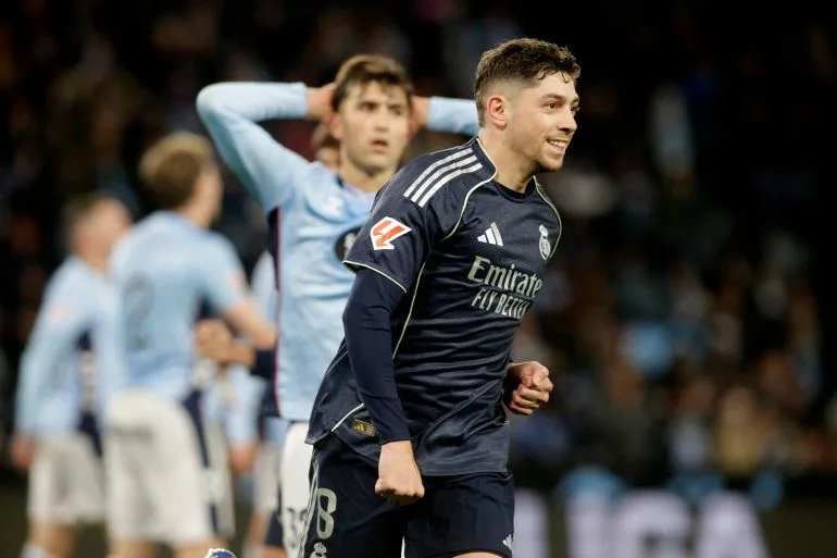 Real Madrid's Last-Gasp Victory Over Celta Vigo Keeps Title Race Alive as Valverde's 89th-Minute Goal Narrows Gap to Barcelona