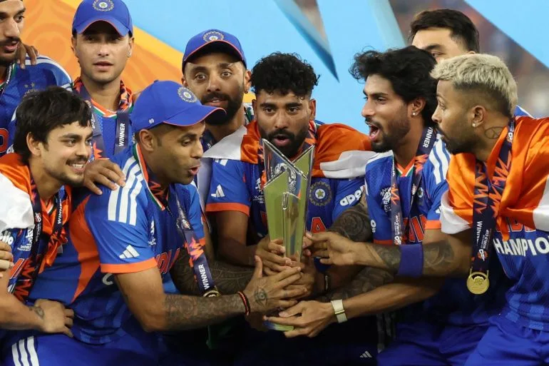 Indian Cricket Team Receives Staggering $14.24M BCCI Bonus, Sixfold Increase from 2016 T20 World Cup Win