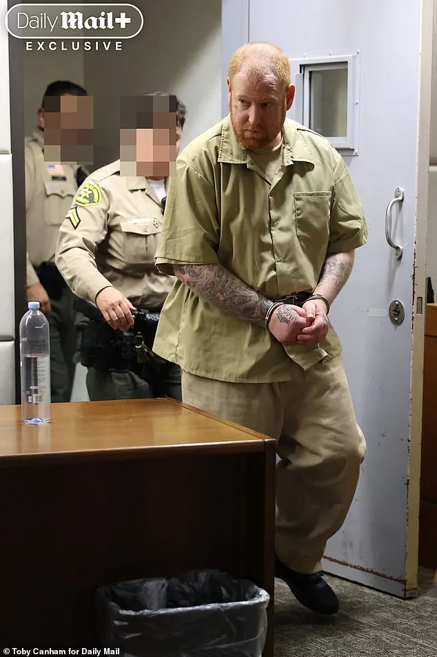 Redmond O'Neal in Court: Devil Horns and Tattoos Mark Return After 2018 Crime Spree
