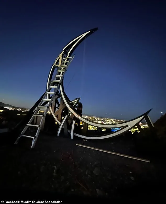 Vandals Destroy 15-Foot Islamic Crescent Moon Symbol of Ramadan on Arizona Mountain