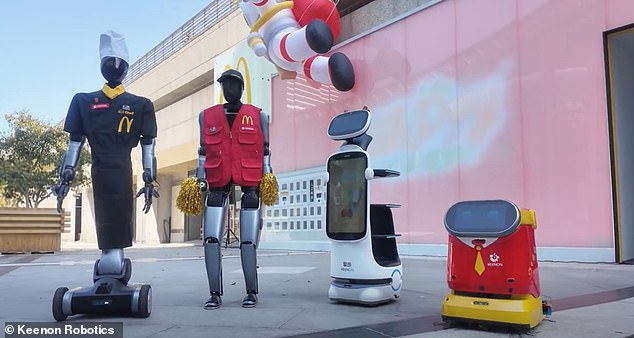 Humanoid Robots Serve and Entertain at Shanghai McDonald's Trial
