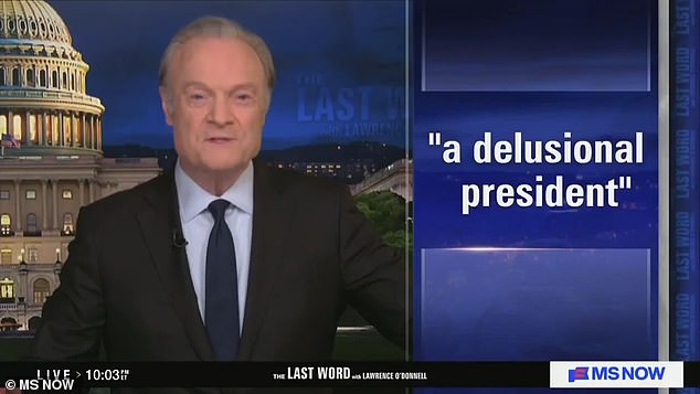 Lawrence O'Donnell Condemns Barron Trump for Avoiding Military Duty, Draws Historical Comparison to Queen Elizabeth II