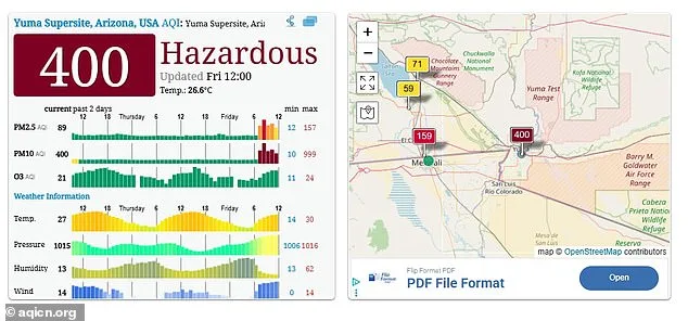 EPA Issues Hazardous Alert as Toxic Plume Engulfs Arizona and California