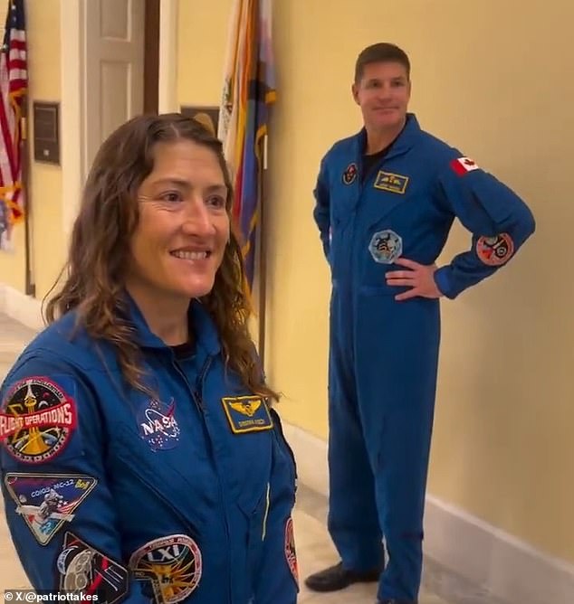 Conspiracy theorist aggressively accuses Artemis II astronauts of faking lunar mission.