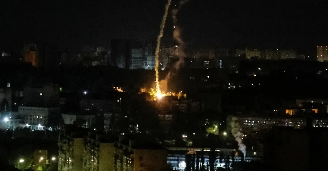 Russia launches massive multi-domain drone and missile strike across Ukraine.