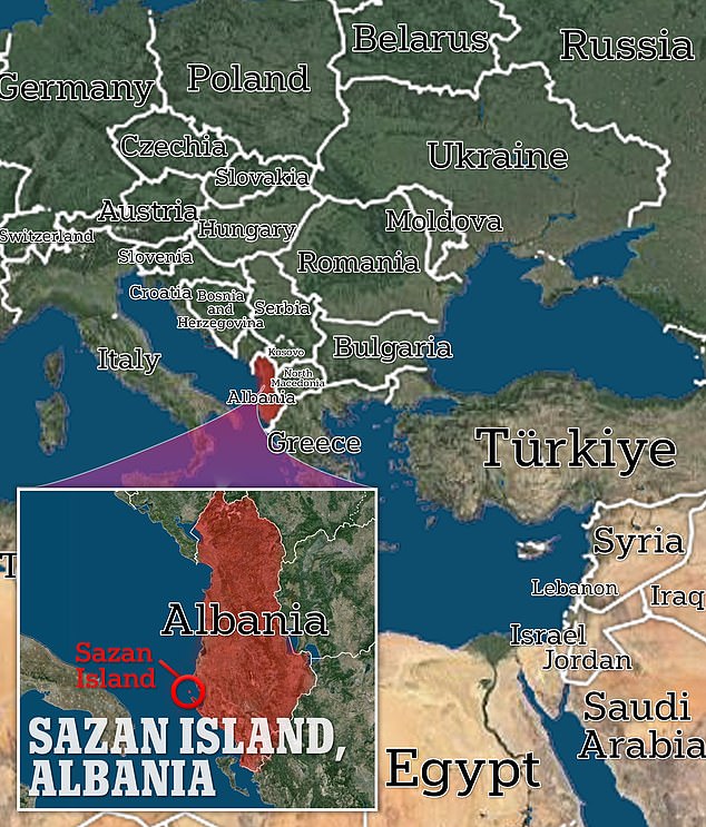 Albanian officials investigate forgery claims against Kushner ally over Sazan Island resort.