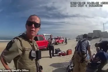 Body Camera Footage Captures Heartbreaking Beach Incident