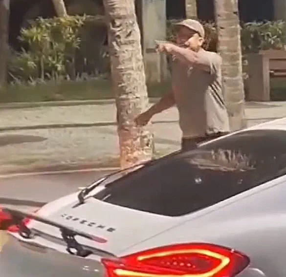 Brazil: Man Attacking Elderly Resident with Porsche