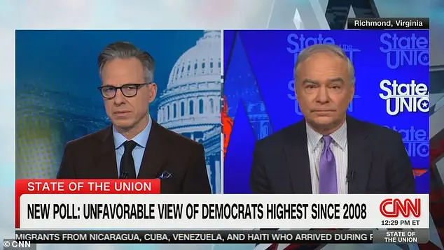 Tim Kaine Stumblingly Defends Democratic Party's Unpopularity