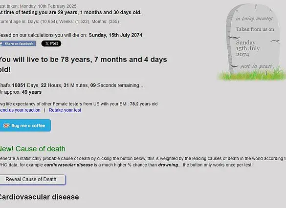 New AI-Powered Website Claims to Predict Your Exact Method and Time of Death