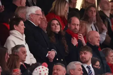 Prince William and Princess Catherine Show Rivalry at Wales v England Six Nations Match