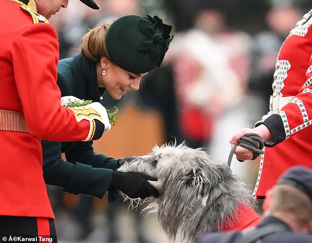 Princess Kate Dazzles at St Patrick's Day Celebration in Green Coat Dress