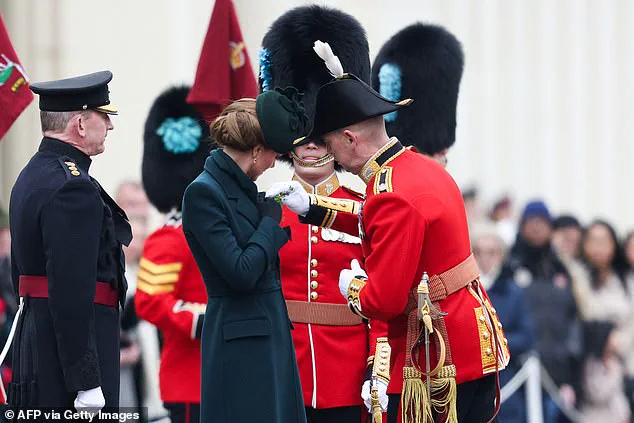 Princess Kate Dazzles at St Patrick's Day Celebration in Green Coat Dress