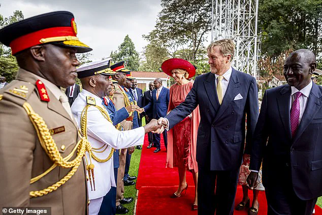 Queen Maxima Stuns in Red Cape Dress During State Visit to Kenya