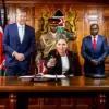 Queen Maxima Stuns in Red Cape Dress During State Visit to Kenya