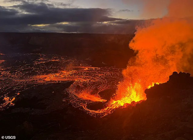 Rare Lavanado Spotted Over Kilauea Volcano Eruption in Hawaii