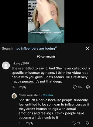 TikToker's Candid Critique Sets New York Influencer Scene Ablaze