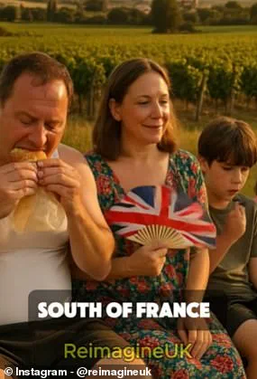 AI Imagines Stereotypical British Tourists in Europe: Overweight Beach Goers and Youthful Party Seekers