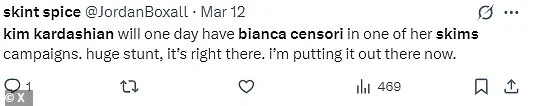 Bianca Censori Surfaces in Speculations of Skims Collaboration Amidst Kardashian-West Drama