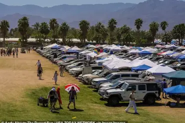 Coachella Attendees Seek Shelter from Near Record-Breaking Heat Amidst Star-Studded Lineup