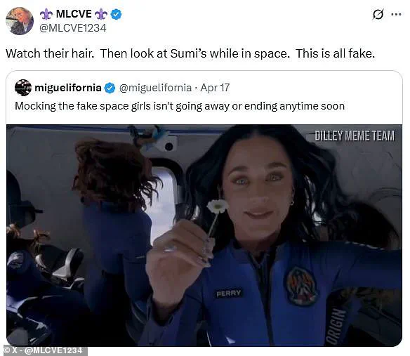 Internet Conspiracy Theorists Claim Katy Perry's Hair Is Proof Blue Origin Flight Was Faked