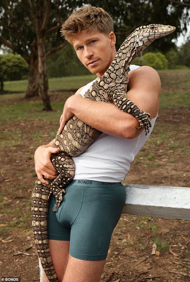 Robert Irwin Follows in Father Steve Irwin's Footsteps With Bold Underwear Campaign