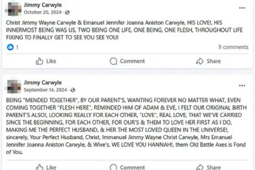 Legal Experts Weigh In as Jimmy Wayne Carwyle, Alleged Stalker of Jennifer Aniston, Appears in Court Claiming Divinity