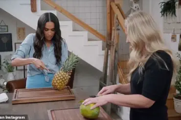 Meghan Markle's Desperate Publicity Stunt: Pineapple-Cutting Clip Sparks Backlash Amid Show's Renewal