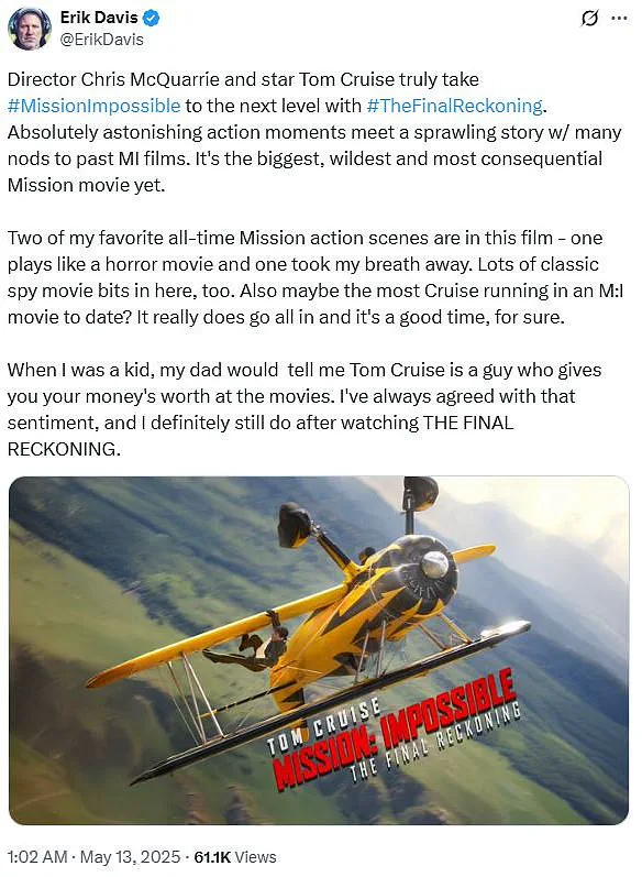 Mission: Impossible – The Final Reckoning Generates Excitement and Critical Praise Ahead of Release