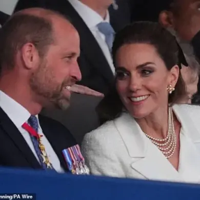 Royal Couple's Supportive Gestures Highlight Milestone in Their Decade-Long Marriage at VE Day Concert